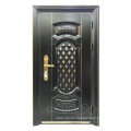 China Made Manufacture Victorian Design Style Solid Durable Security Steel Door For Project Building Entrance